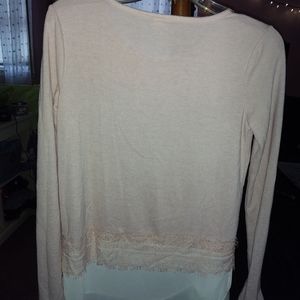 Elle pink knit sweater